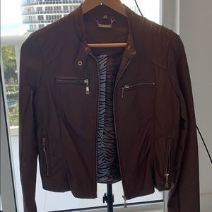 Faux leather jacket